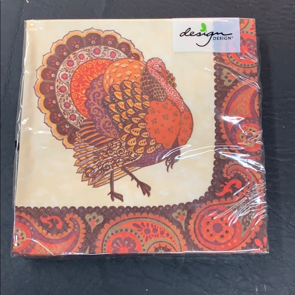 2 pkgs Thanksgiving Turkey Napkins